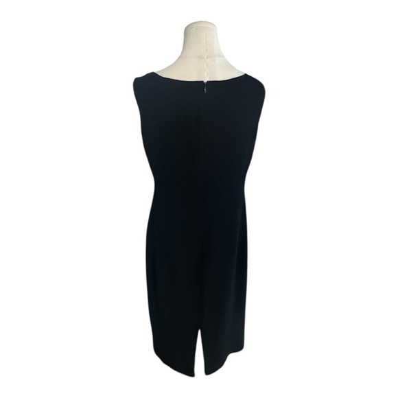 Emanuel Ungaro Midi Sleeveless Black Professional Dress Size 8 42 Designer Work - Picture 3 of 7